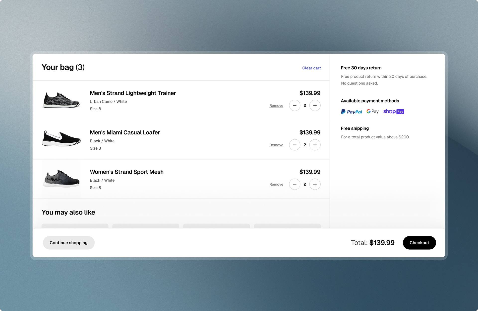 Peluva's product page