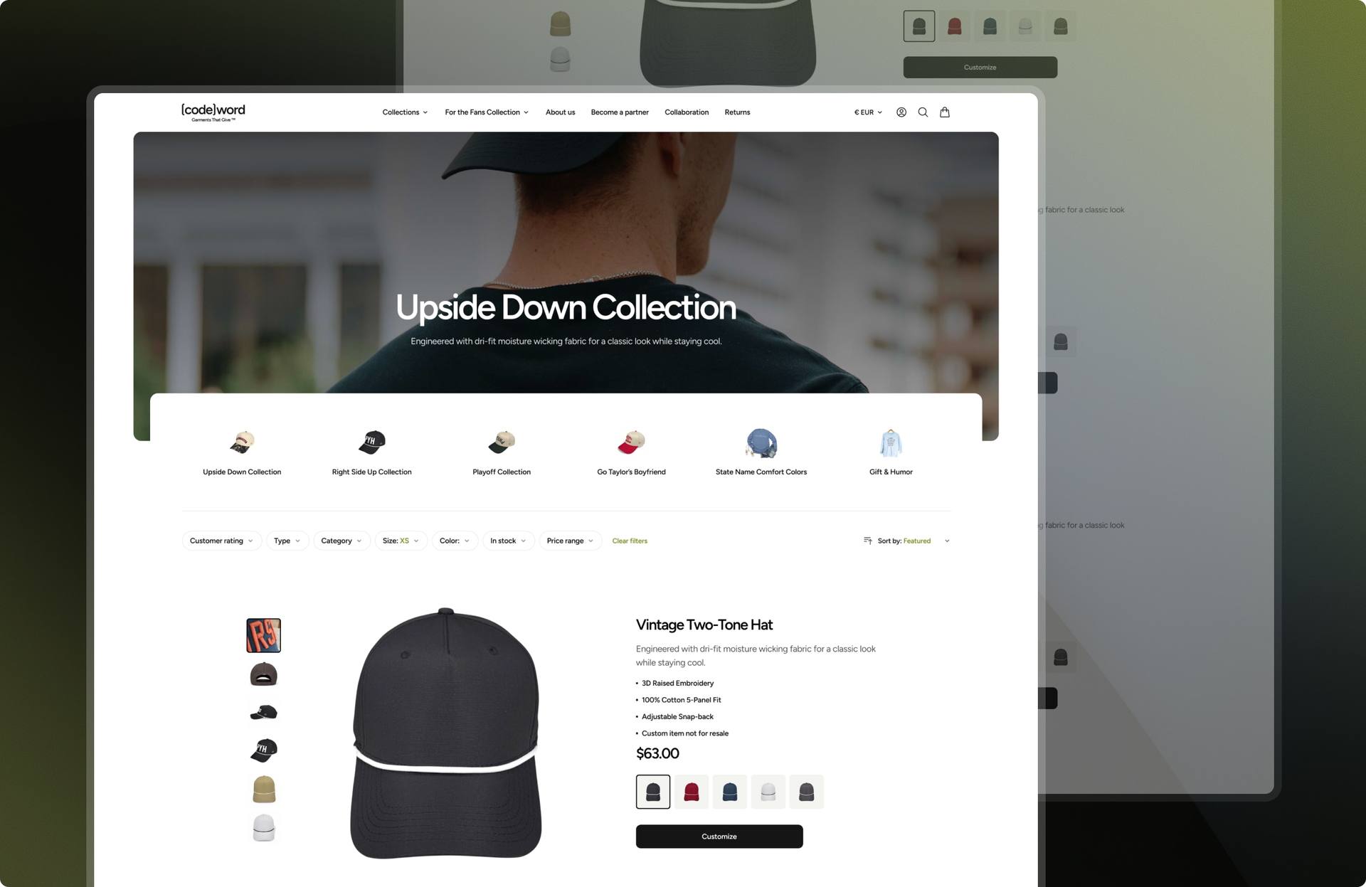 CodeWord products page