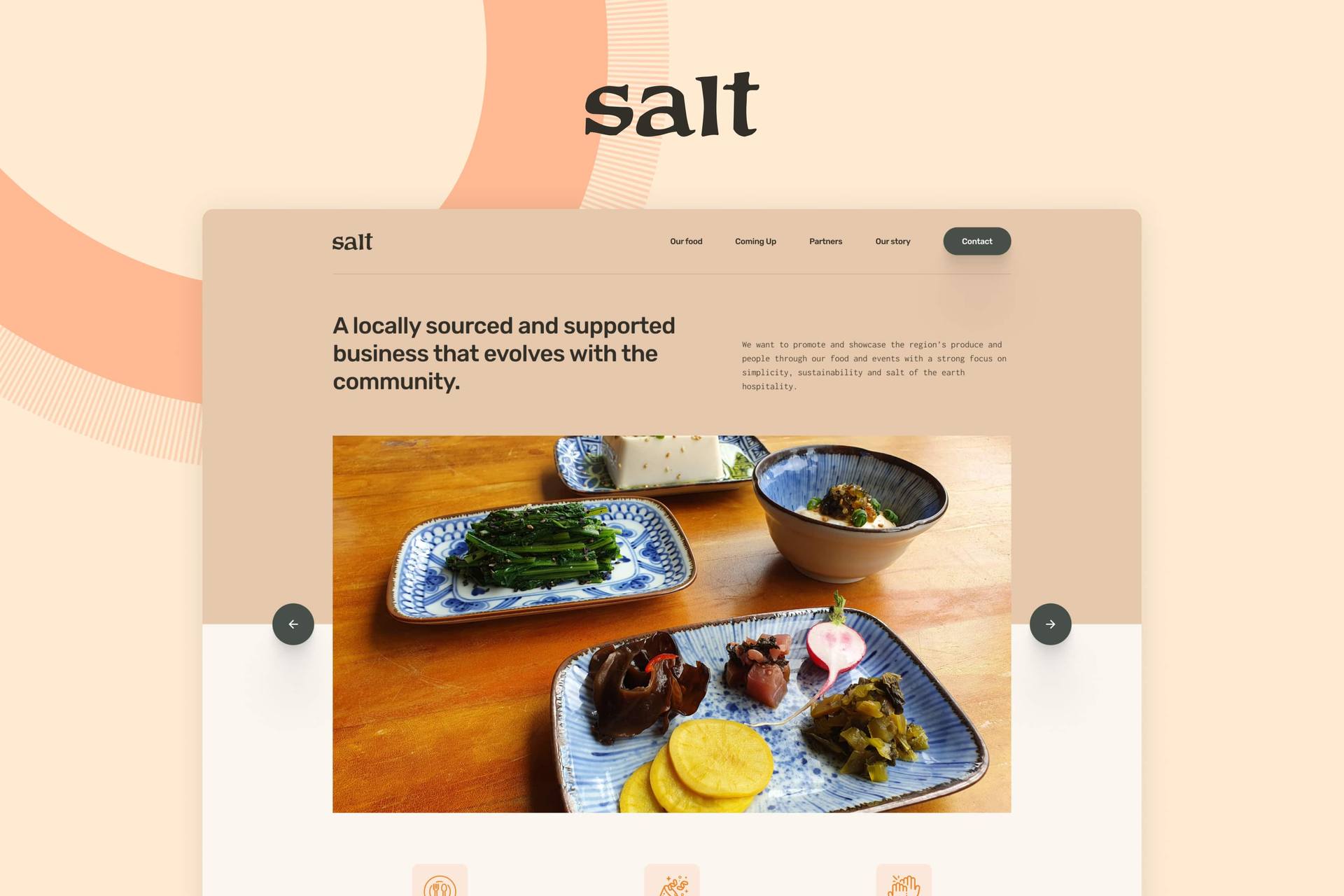 Salt website design